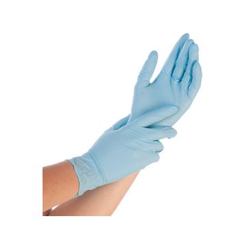 HYGOSTAR Gant nitrile EXTRA SAFE, XL, sans poudre, bleu