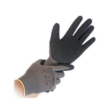 HYGOSTAR Gants de travail Skill, M, gris/noir x12