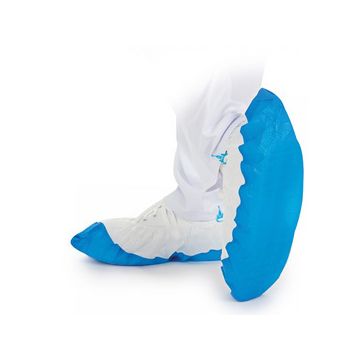 HYGOSTAR Surchaussure PP "HYGOMAT" avec semelle PE-C, blanc/