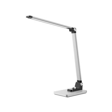 Hansa Lampe de bureau à LED "Breeze", socle, argent brossé