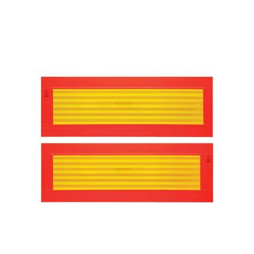 IWH Plaque réfléchissante arrière de remorques, 565 x 195 mm