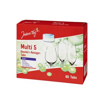 Jeden Tag Pastille de lave-vaisselle Multi 5, 60 tablettes