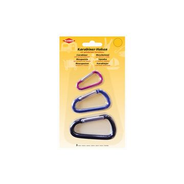 KLEIBER Mousqueton, set de 3, couleurs assorties