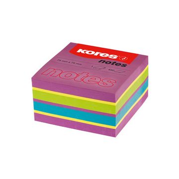 Kores Bloc-note cube "Spring", 75 x 75 mm, 4 couleurs