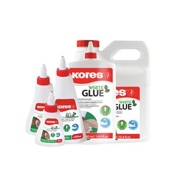 Kores Colle de bricolage "whiteGLUE", sans solvant, 250 g Kores Colle de bricolage "whiteGLUE", sans solvant, 250 g