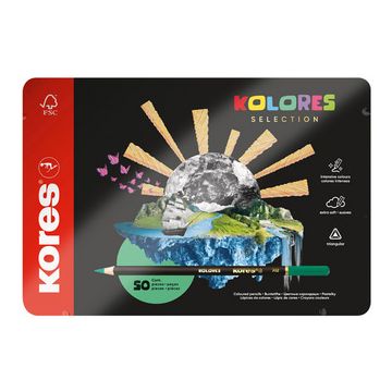 Kores Dreikant-Buntstifte "KOLORES SELECTION", 50er Etui