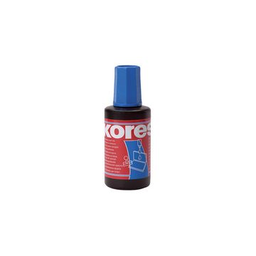 Kores Encre pour tampon encreur, contenu: 27 ml, bleu