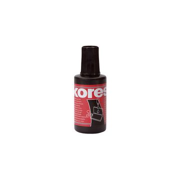 Kores Encre pour tampon encreur, contenu: 27 ml, noir