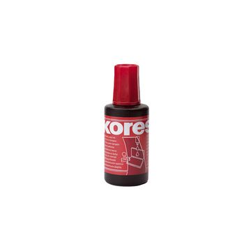 Kores Encre pour tampon encreur, contenu: 27 ml, rouge