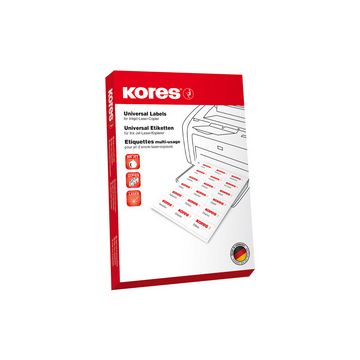 Kores Etiquette universelle, 210 x 297 mm, sans bord, vert