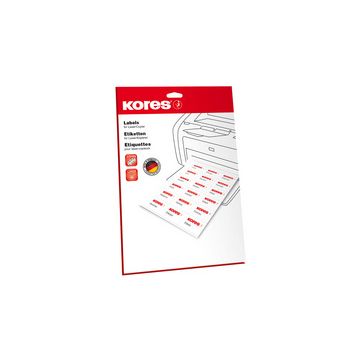 Kores Etiquette universelle, 63,5 x 33,9 mm, blanc