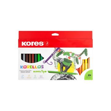 Kores Feutre "Korellos", large, étui en carton de 24