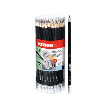 Kores crayon "GRAFITOS", dureté: HB, triangulaire, 72 pièces