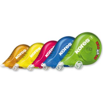 Kores roller correcteur jetable "SCOOTER - 5-Color", assorti x10