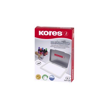 Kores tampon encreur "METALLICA", (L)110 x (P)70 mm, rouge