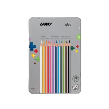 LAMY Crayon de couleur triangulaire plus, étui métal de 12