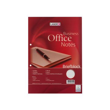 LANDRÉ Bloc de correspondance Office, A4, 100 pages, 70 g/m2