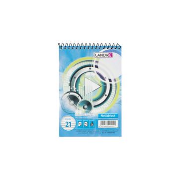 LANDRÉ bloc-notes à spirale, A6, 40 feuilles, ligné LANDRÉ bloc-notes à spirale, A6, 40 feuilles, ligné