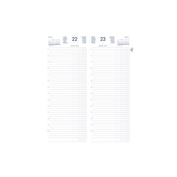 LECAS Agenda journalier Long Euros Cents, 2026, noir