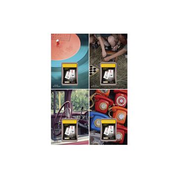 LECAS Calendrier éphéméride mural Rétro, bloc comique, 2026