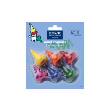 LEFRANC BOURGEOIS Baby crayons, étui de 6, ergonomiques LEFRANC BOURGEOIS Baby crayons, étui de 6, ergonomiques