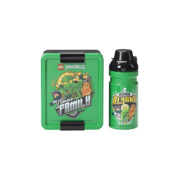 LEGO Gourde + Boîte à goûter LUNCH SET NINJAGO GREEN, vert