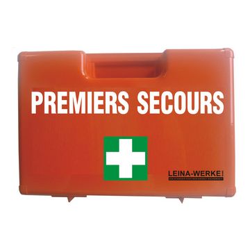 LEINA Mallette de "PREMIERS SECOURS", équipé norme DIN 13157