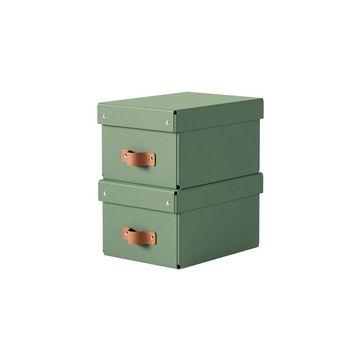 LEITZ Boîte de rangement Puro, carton, 7 L, set de 2, vert