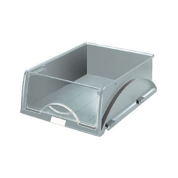 LEITZ Bac à courrier Sorty, format A4/C4, gris x4