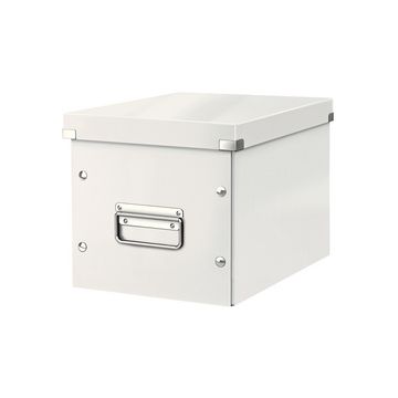 LEITZ Boîte de rangement Click & Store WOW Cube M, blanc