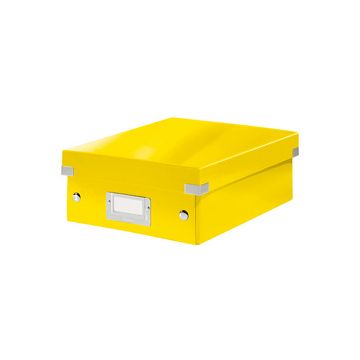 LEITZ Boîte de rangement Click & Store WOW, grand, jaune