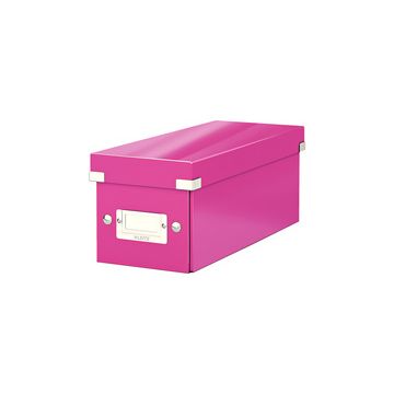 LEITZ Boîte de rangement pour CD Click & Store WOW, rose