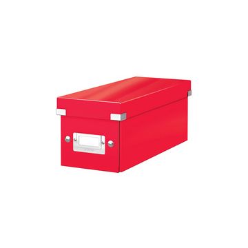 LEITZ Boîte de rangement pour CD Click & Store WOW, rouge
