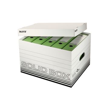 LEITZ Caisse à archives/ de tansport Solid, blanc/noir x10