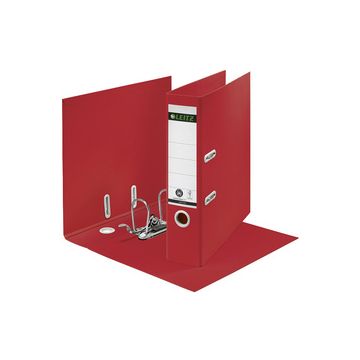 LEITZ Classeur Recycle, 180 degrés, 80 mm, rouge x10