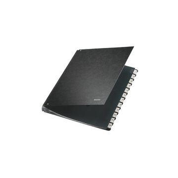 LEITZ Classeur à soufflet, A4, 1-12, 12 compartiments, noir,
