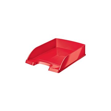 LEITZ Corbeille à courrier Plus WOW, A4, polystyrène, rouge