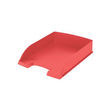 LEITZ Corbeille à courrier Recycle, A4, polystyrène, rouge x5