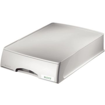 LEITZ Corbeille à courrier-tiroir Plus, format A4, gris