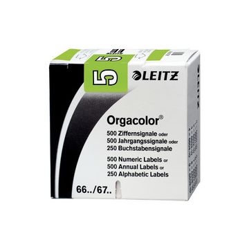 LEITZ Etiquette numérique Orgacolor "9", rouleau, noir