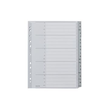 LEITZ Intercalaires en plastique, A-Z, format A4 extra large