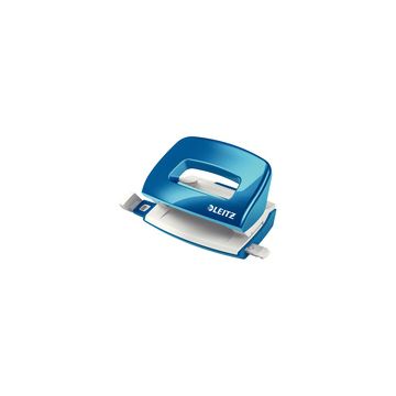 LEITZ Mini perforateur Nexxt 5060, en carton, bleu métallisé