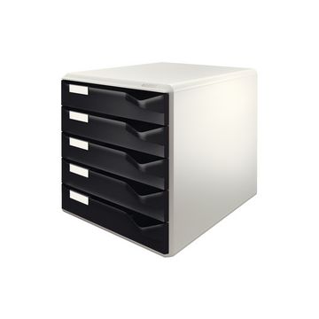 LEITZ Module de classement PS, 5 tiroirs, gris-clair/noir