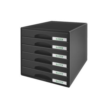 LEITZ Module de classement Plus, 6 tiroirs, noir