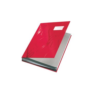 LEITZ Parapheur Design, A4, 18 compartiments, rouge