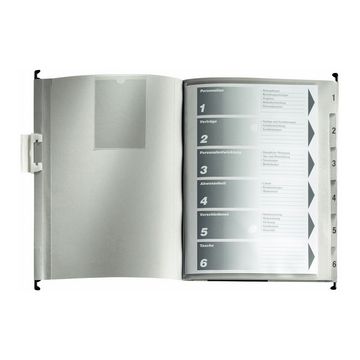 LEITZ Personalakte/Personal-Hängemappe, 6 Fächer, grau x15