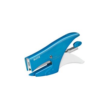 LEITZ Pince agrafeuse WOW, bleu métallisé