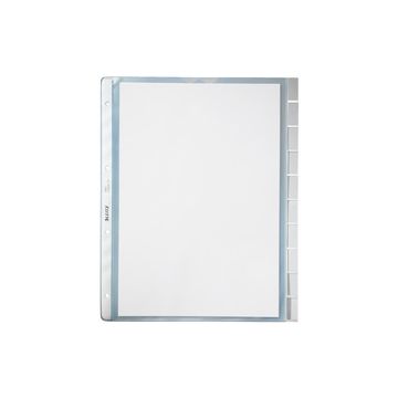 LEITZ Pochettes intercalaires, en blanc, A4, PP,10 touches