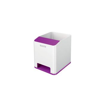LEITZ Pot à crayons Sound WOW Duo Colour, violet