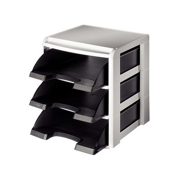 LEITZ Set corbeilles à courrier, A4, corbeilles noire
